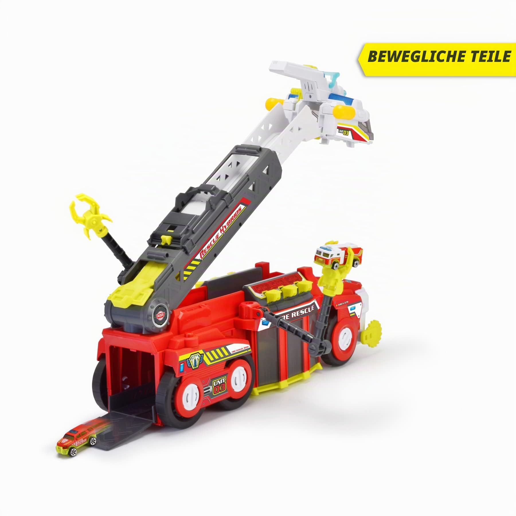 dickie-toys-rescue-hybrids-feuerwehrauto-gro-55-cm-mit-wasser-spritzfunktion-lei image 2