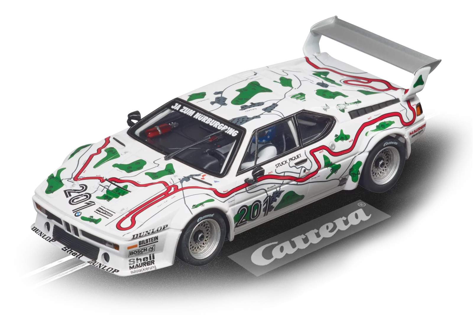 carrera-rc-bmw-m1-procar-no-201-n-rburgring-1980-evolution-slotcar-1-32 image 1