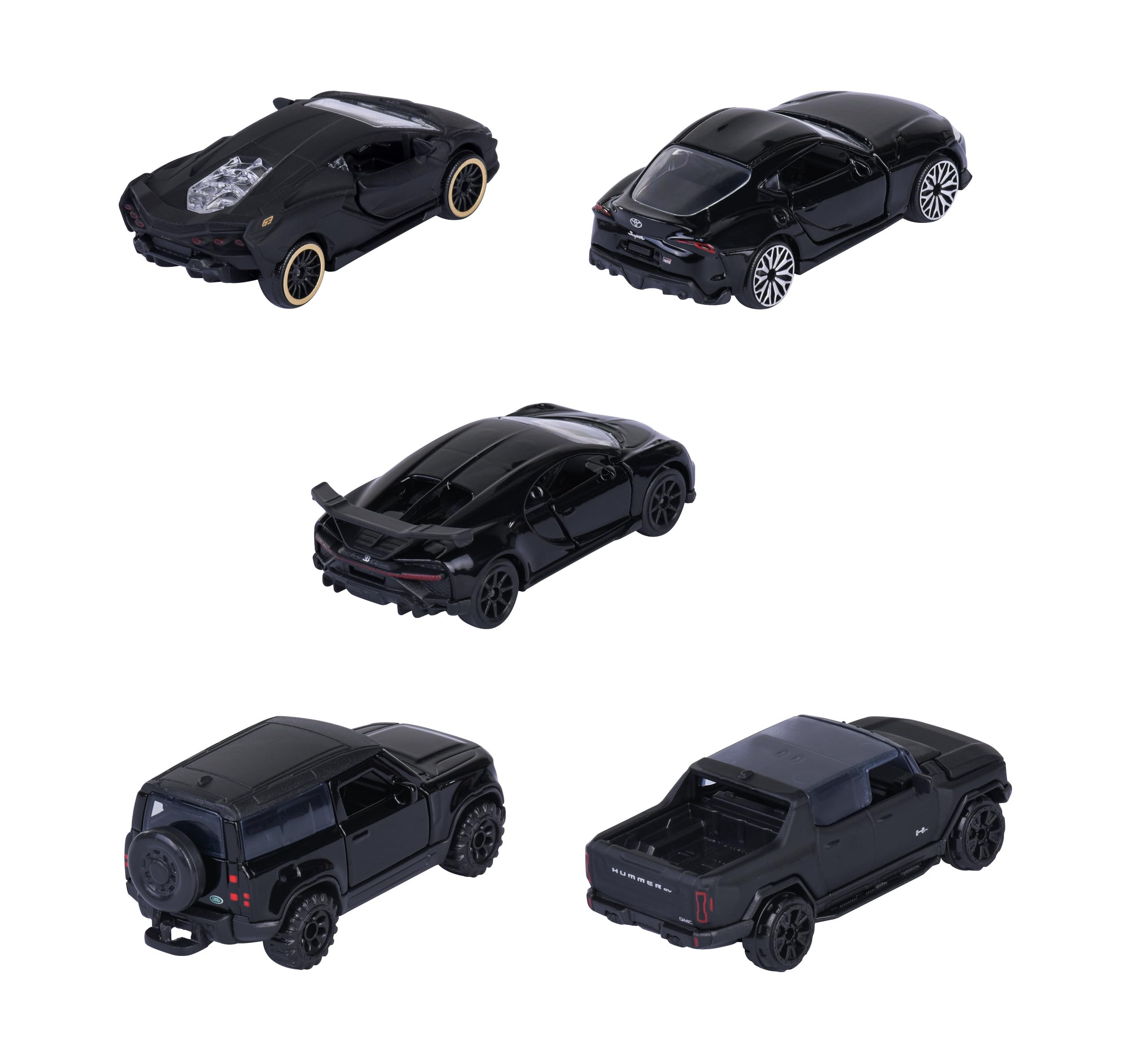 majorette-black-edition-auto-set-5er-pack-7-5-cm-metall image 3