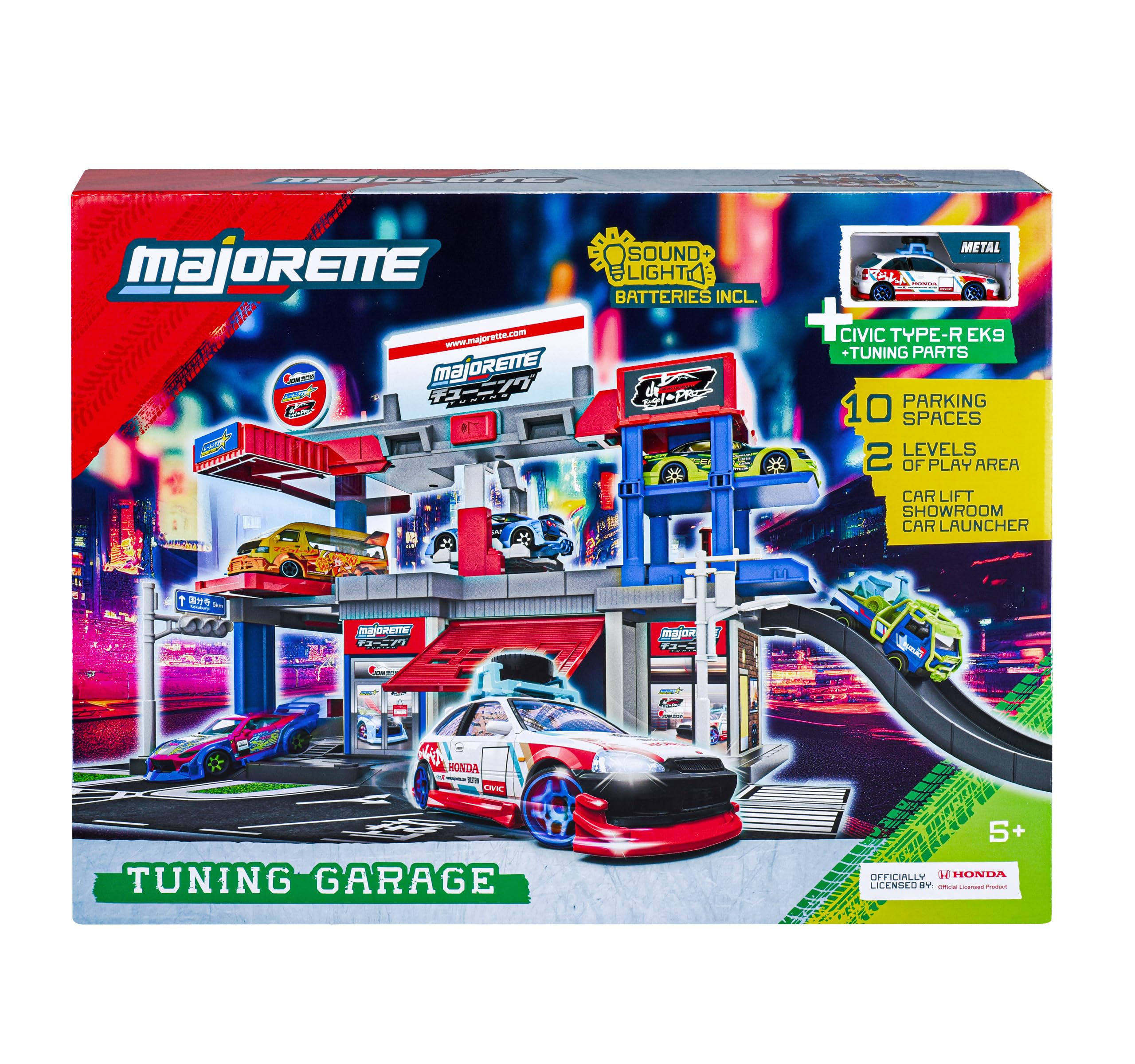 majorette-jdm-legends-tuning-garage-mit-honda-civic-type-r-ek9-36x46x24-cm image 7