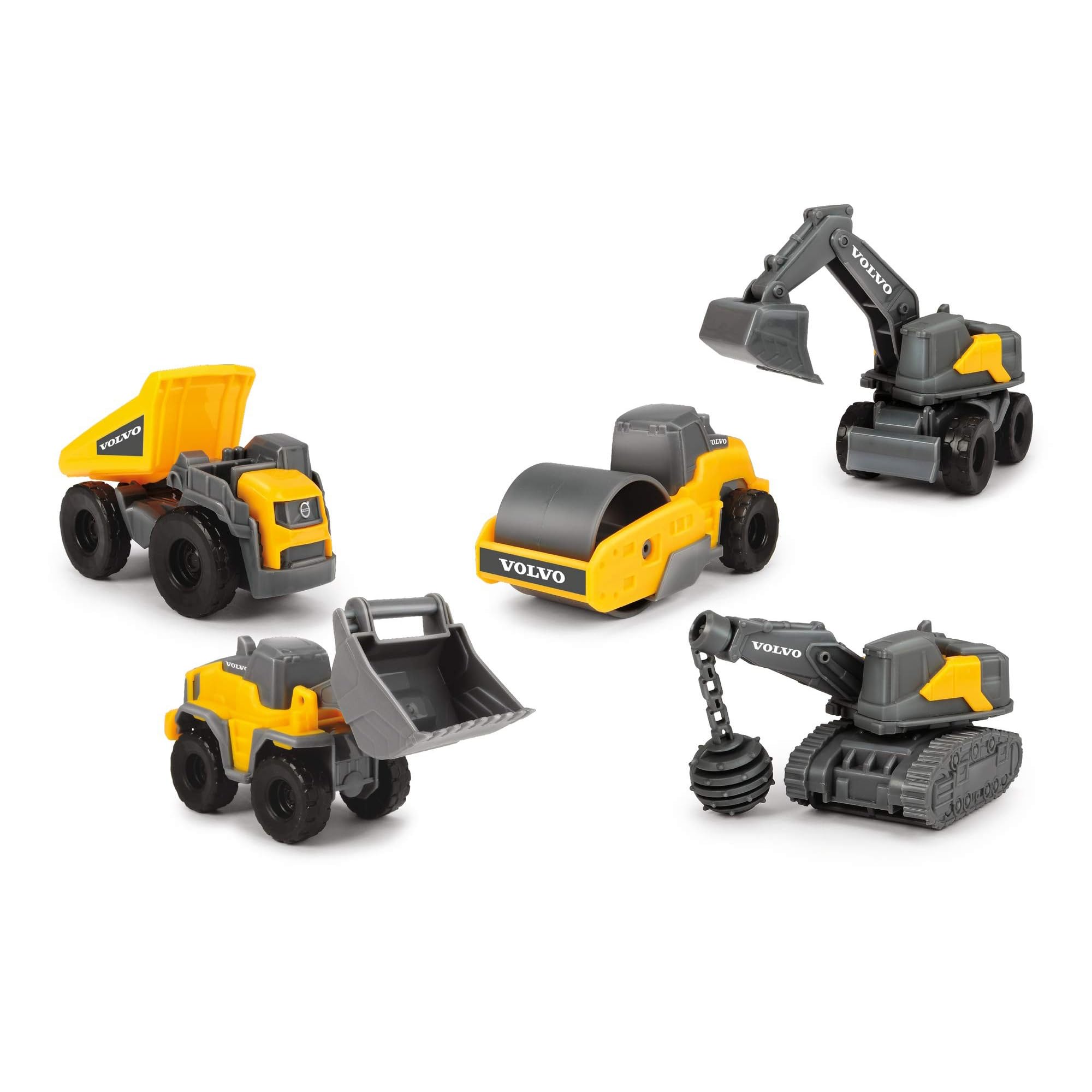 dickie-toys-volvo-micro-workers-5er-set-baustellenfahrzeuge-10-cm image 2