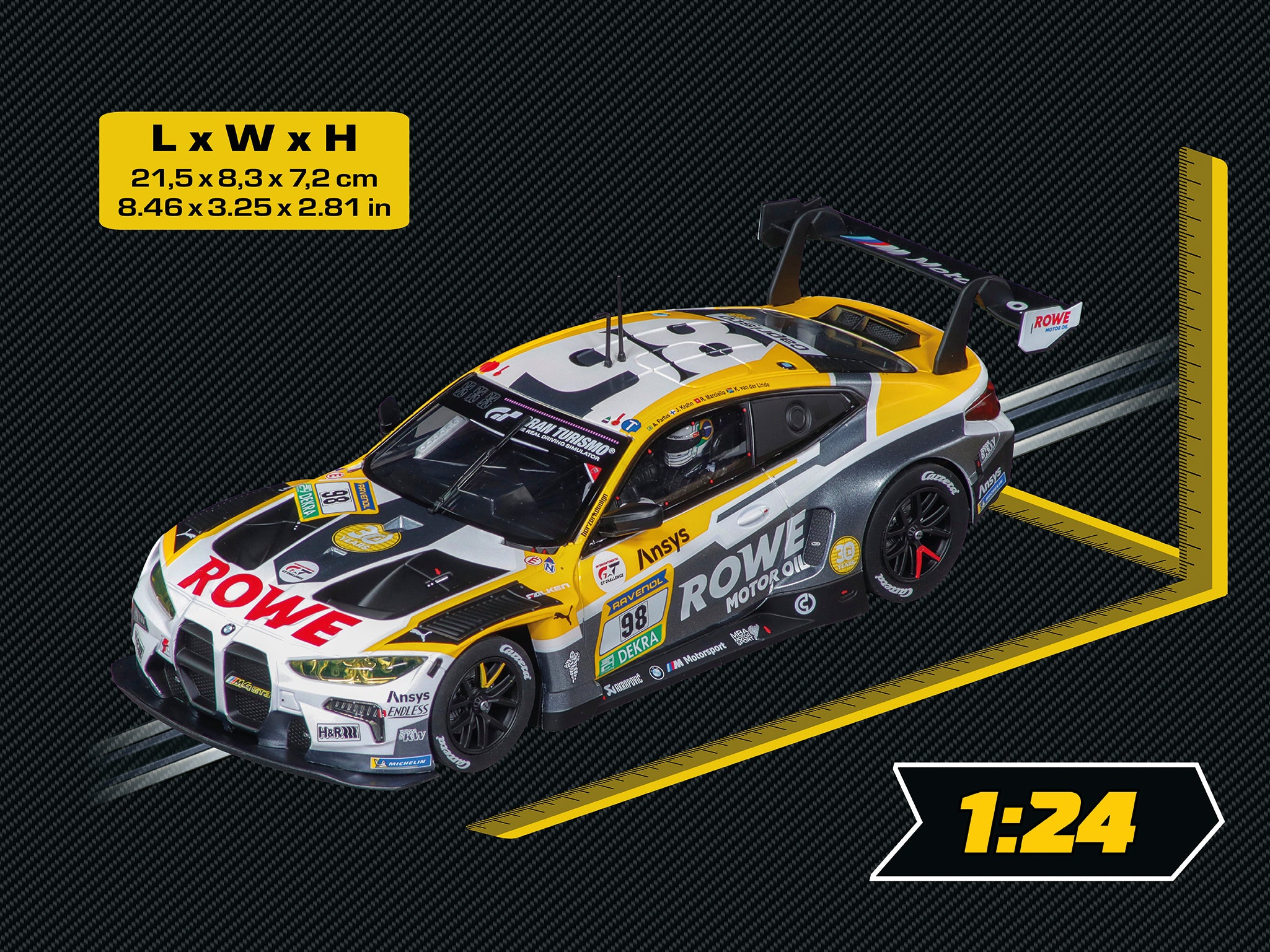 carrera-bmw-m4-gt3-evo-rowe-racing-no-98-24h-n-rburgring-2025-slotcar image 2