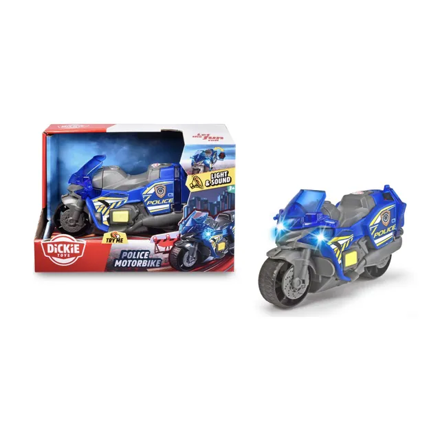 dickie-toys-polizei-motorrad-15-cm-mit-licht-sound-freilauf image 1