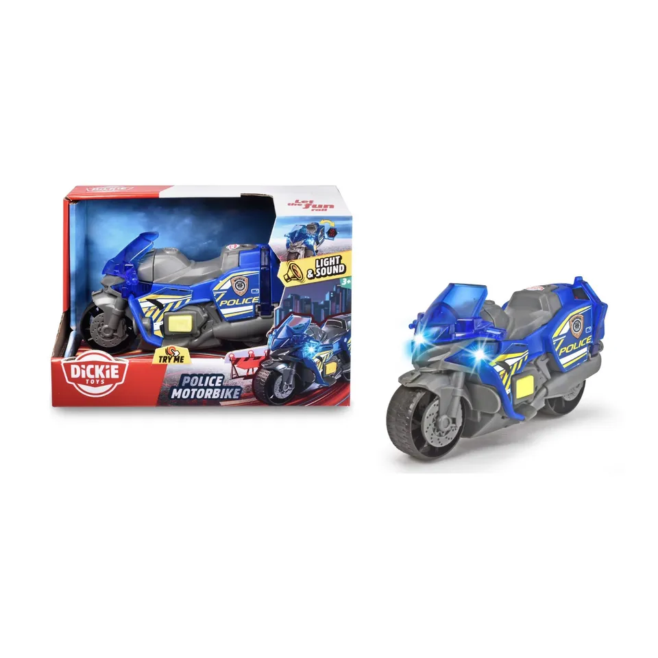 dickie-toys-polizei-motorrad-15-cm-mit-licht-sound-freilauf image 1