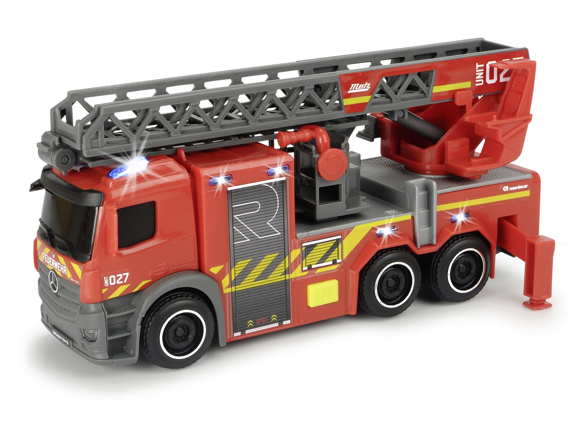 dickie-toys-feuerwehr-drehleiter-23-cm-mit-licht-sound image 1