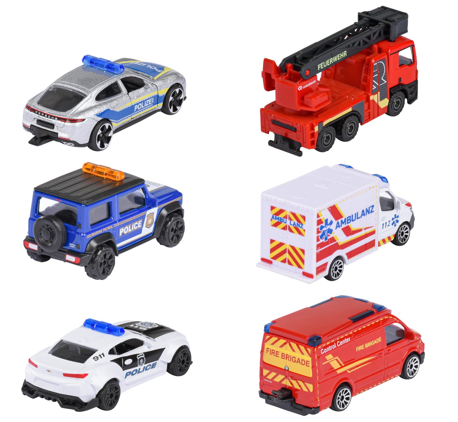 majorette-auto-rescue-premium-einsatzfahrzeug-metall-ca-7-5-cm-1-von-6-zuf-llig image 2