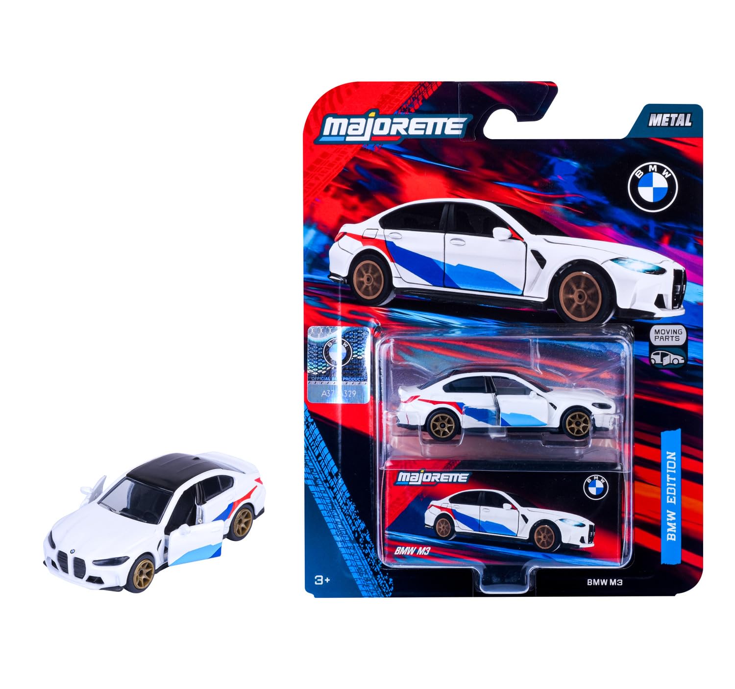 majorette-deluxe-bmw-m3-die-cast-sammlerauto-7-5-cm-mit-sammelbox image 1