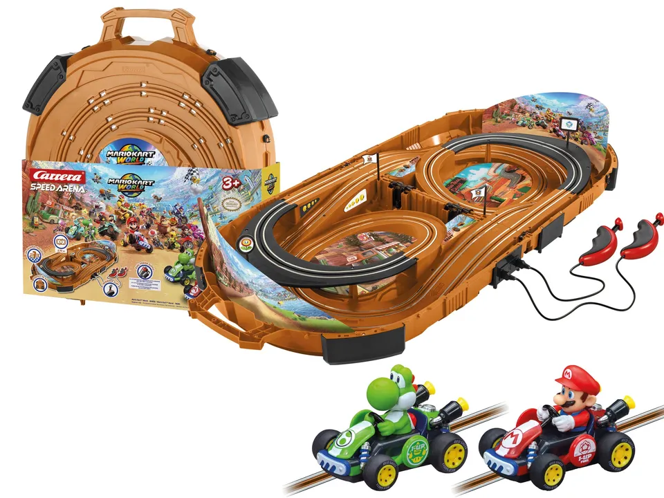 carrera-rc-speed-arena-mario-kart-world-mario-vs-yoshi-1-50-im-koffer image 1