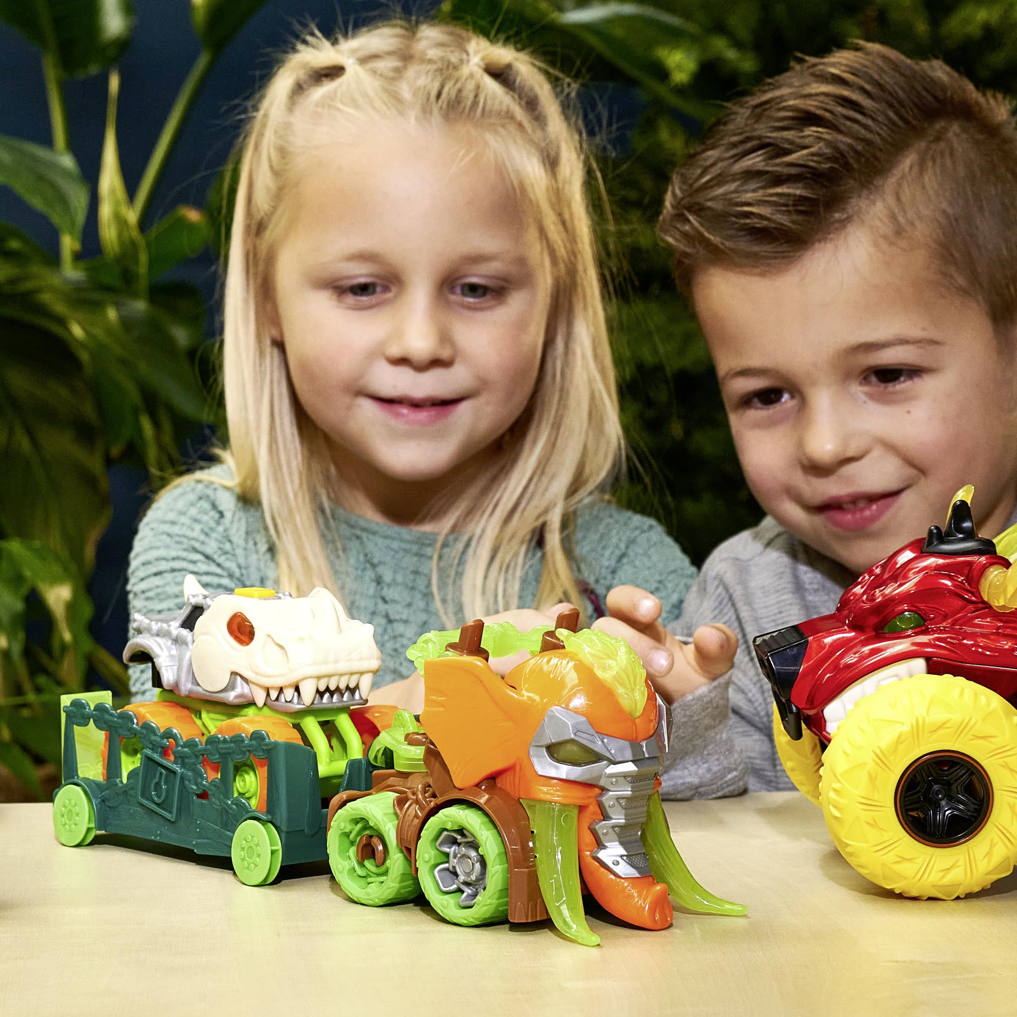 dickie-toys-monster-ranger-dino-mammut-truck-32-cm-mit-anh-nger-licht-und-sound image 3