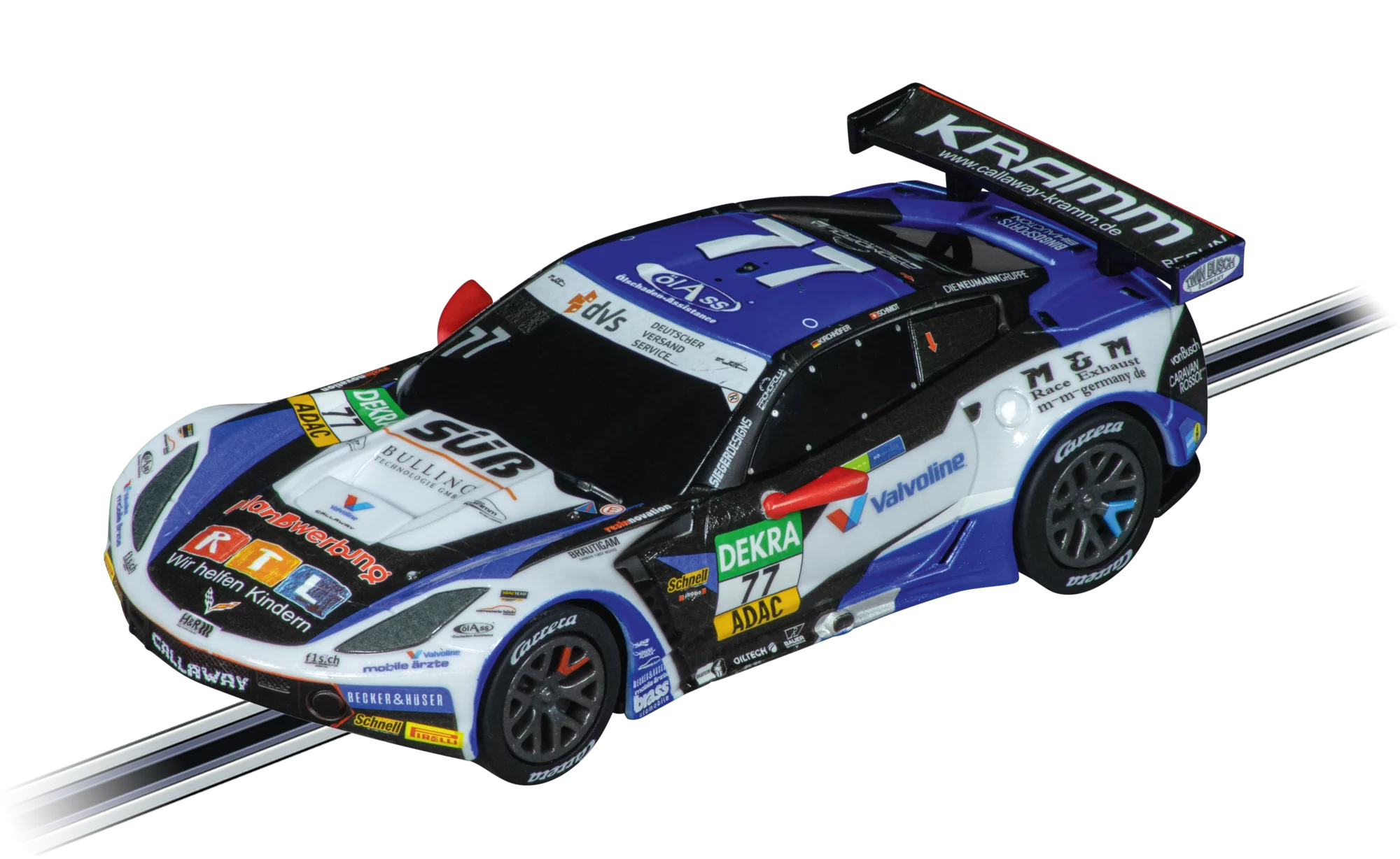 carrera-rc-chevrolet-corvette-c7-r-callaway-no-77-go-slotcar-1-43 image 1