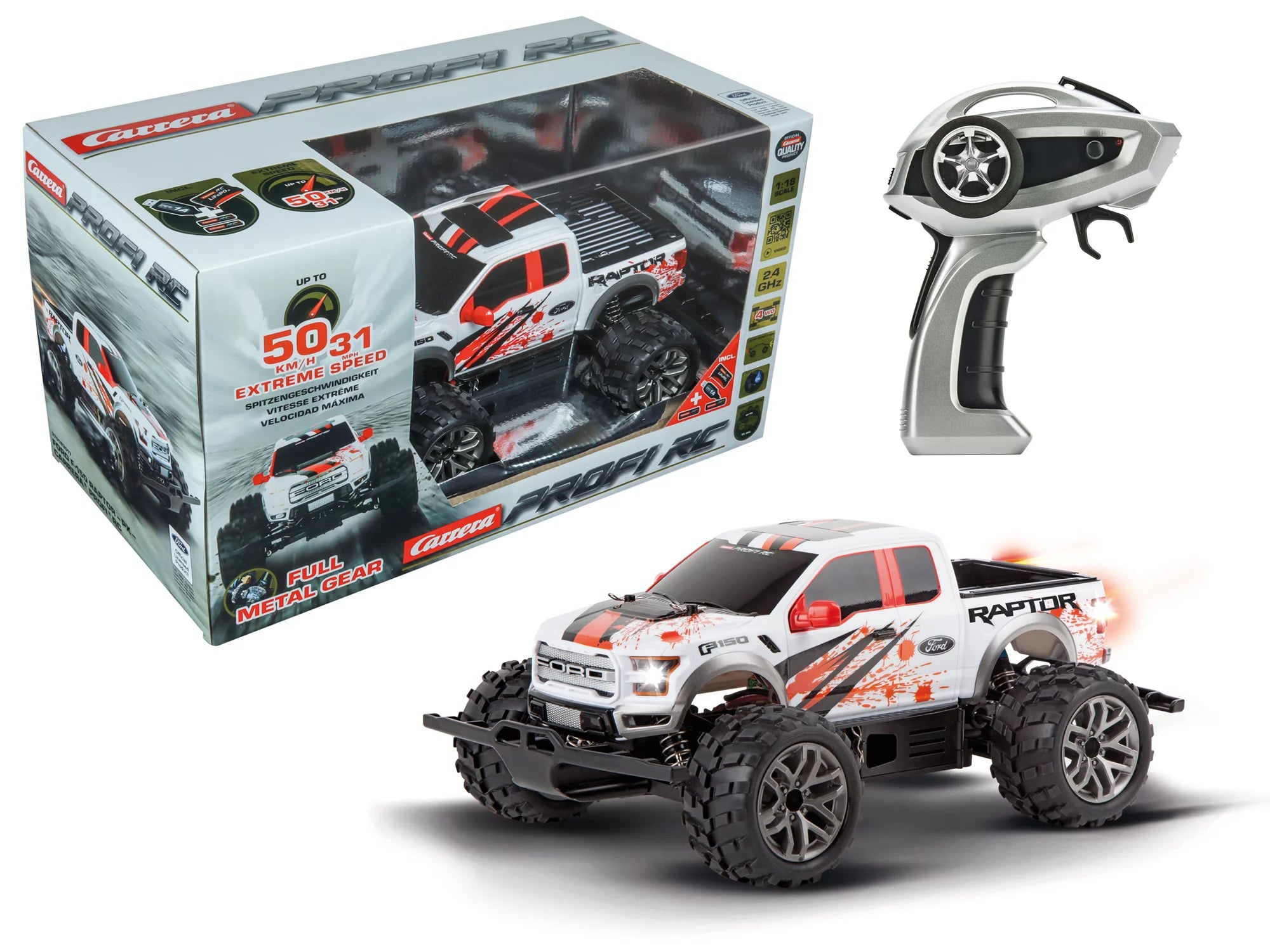 carrera-profi-rc-ford-f-150-raptor-px-2-4ghz-offroad-truck image 2
