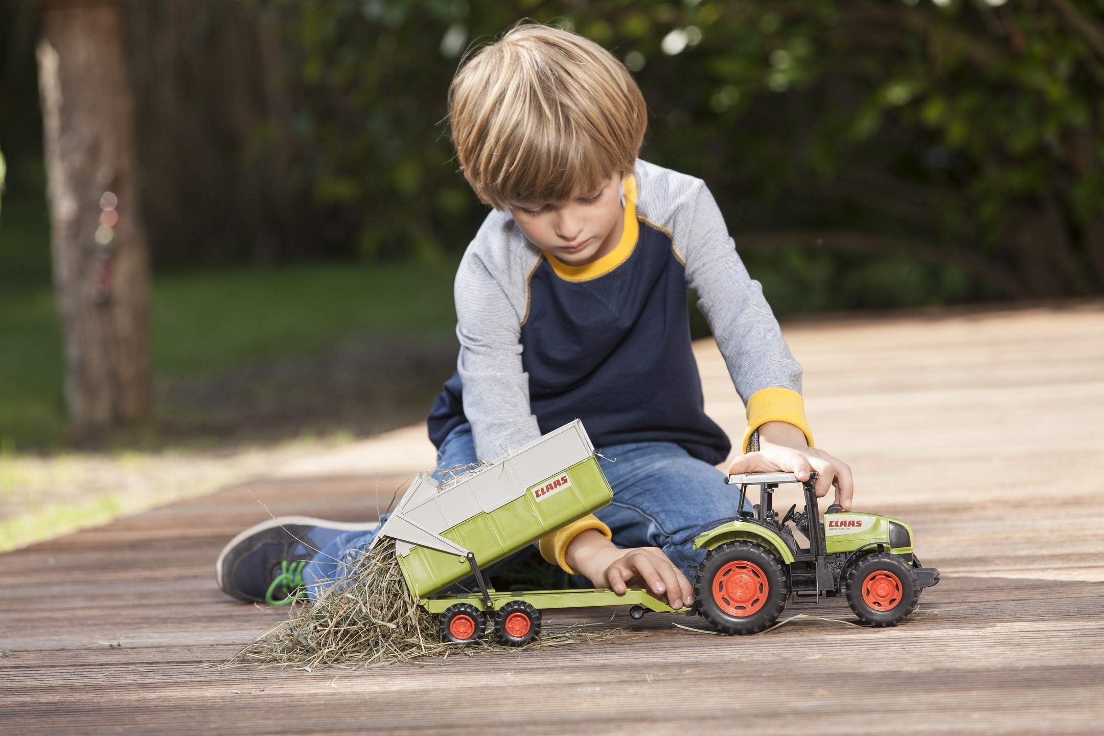 dickie-toys-claas-ares-traktor-set-mit-anh-nger-57-cm image 5