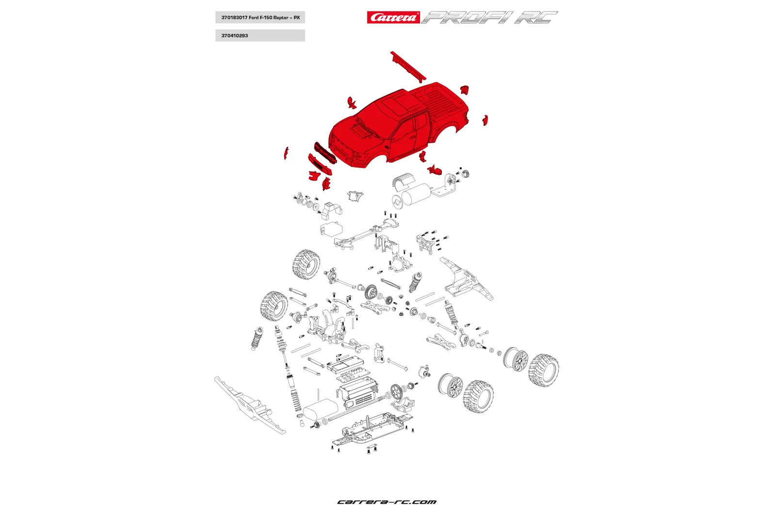 carrera-rc-ford-f-150-raptor-ersatz-karosserie-183006 image 2