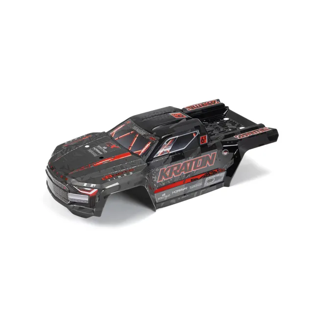 arrma-kraton-6s-exb-karosserie-schwarz-rot-lackiert image 1