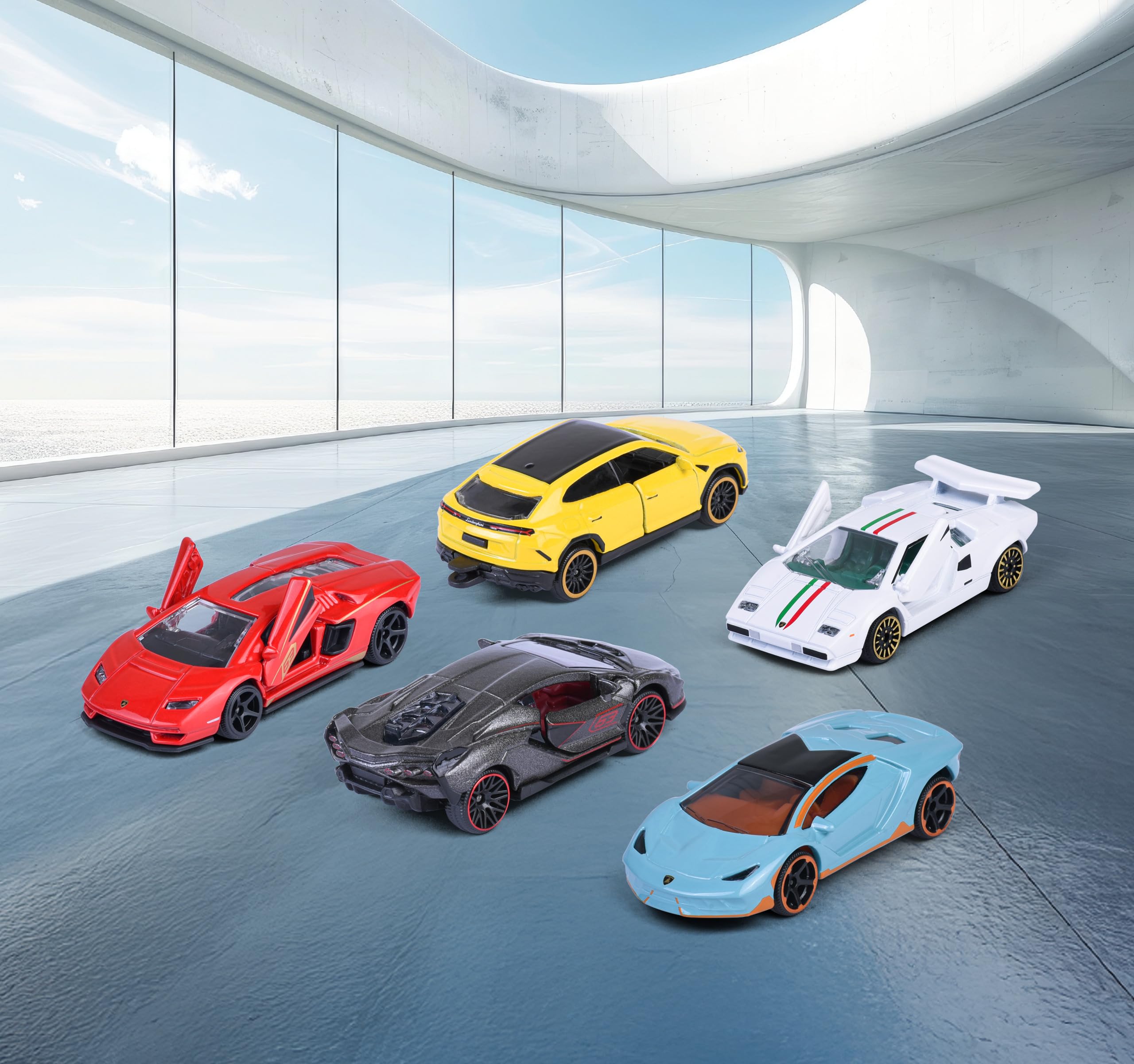 majorette-lamborghini-auto-set-5-metallautos-7-5-cm-mit-freilauf image 2