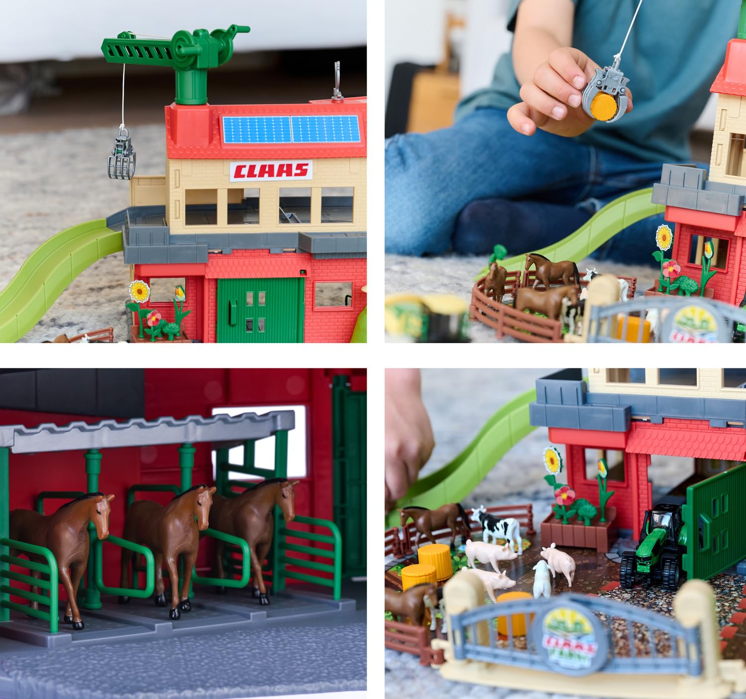 majorette-claas-farm-spielset-bauernhof-56x36x24-cm-mit-traktoren image 6