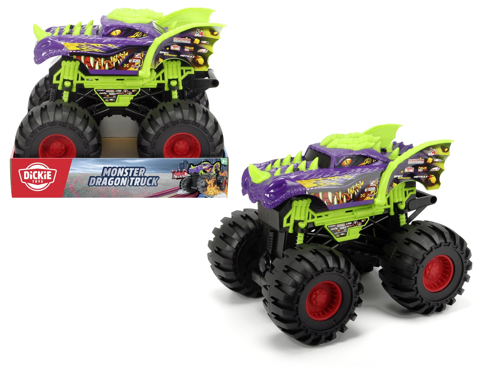 dickie-toys-203757001-dragon-monster-truck-38-5-cm-freilauf-auto image 2
