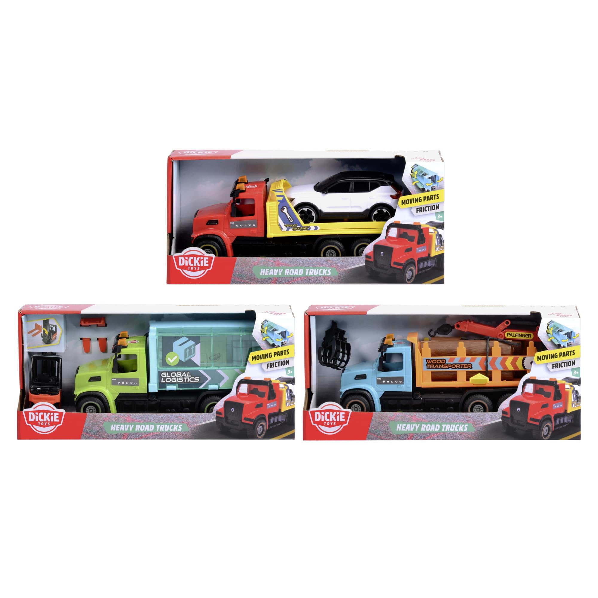 dickie-toys-heavy-road-truck-volvo-vhd-300-22-cm-friktion-1-von-3-varianten image 2
