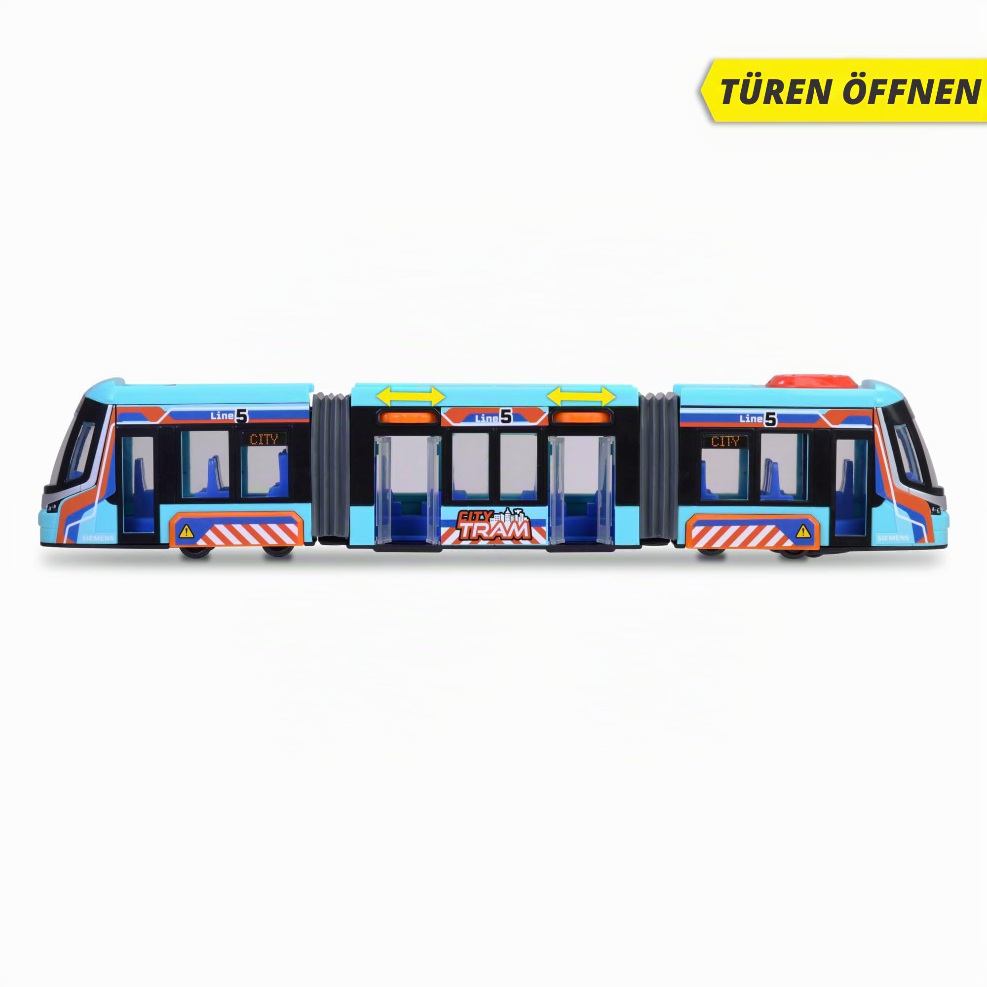 dickie-toys-city-tram-stra-enbahn-41-5-cm-spielzeug-mit-freilauf-lenksteuerung-u image 3