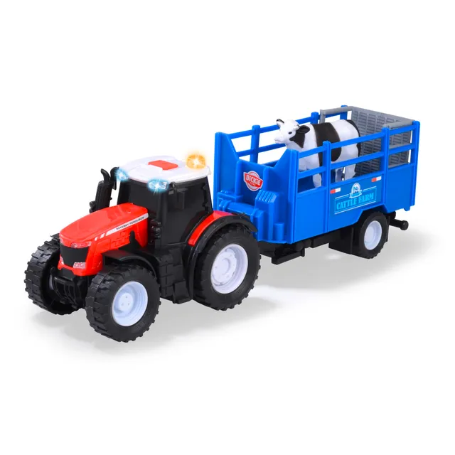 dickie-toys-massey-ferguson-traktor-mit-tieranh-nger-kuh-26-cm image 1