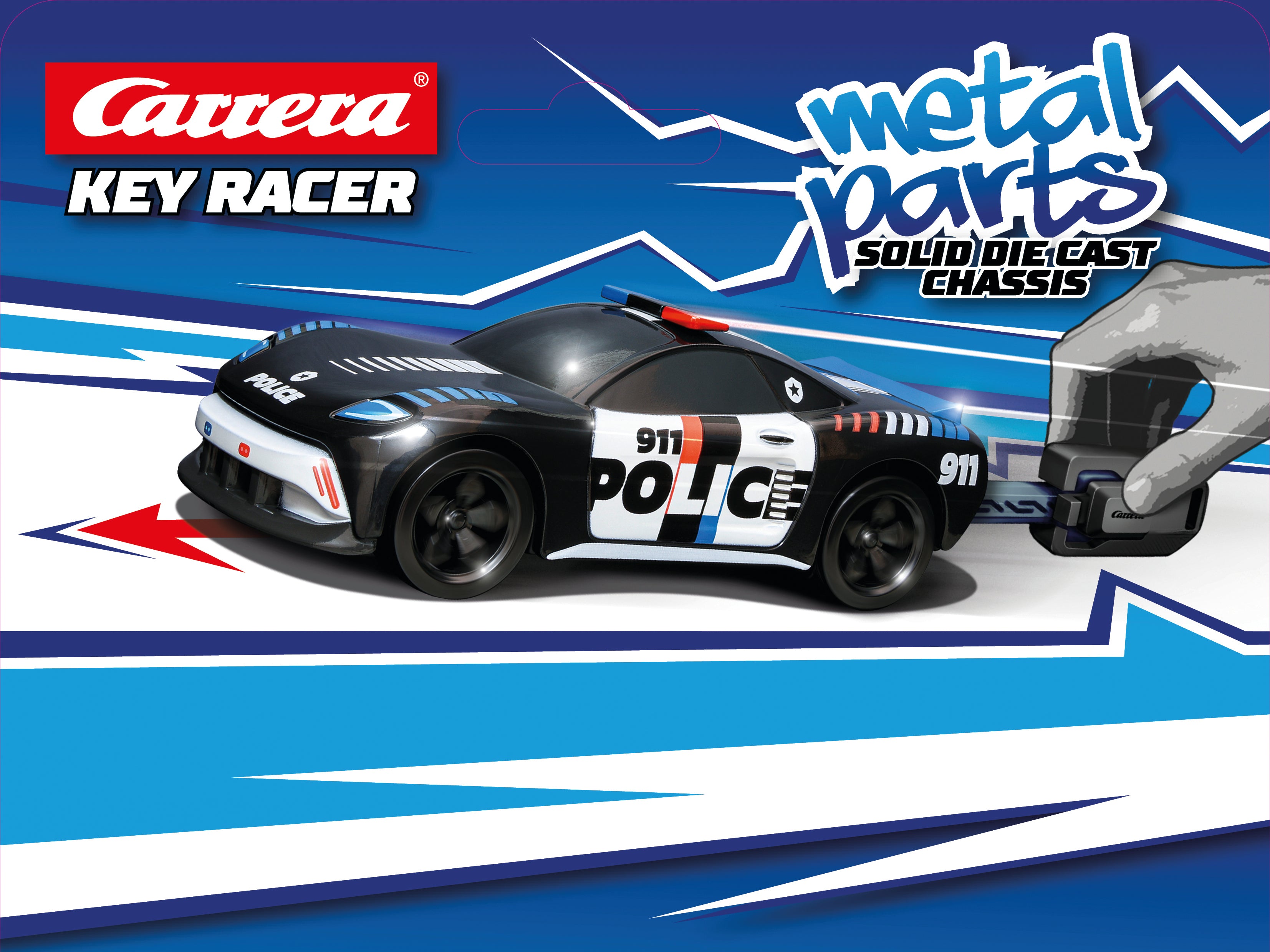 carrera-rc-street-racer-police-key-racer-toy-auto image 1