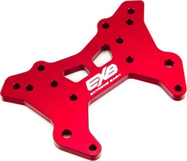 arrma-exb-front-aluminum-shock-tower-cnc-7075-t6-rs-rot image 1