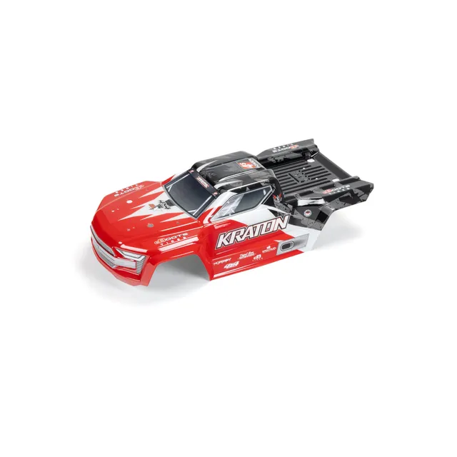 arrma-kraton-4x4-blx-karosserie-ara402358-rot-schwarz-lackiert image 1