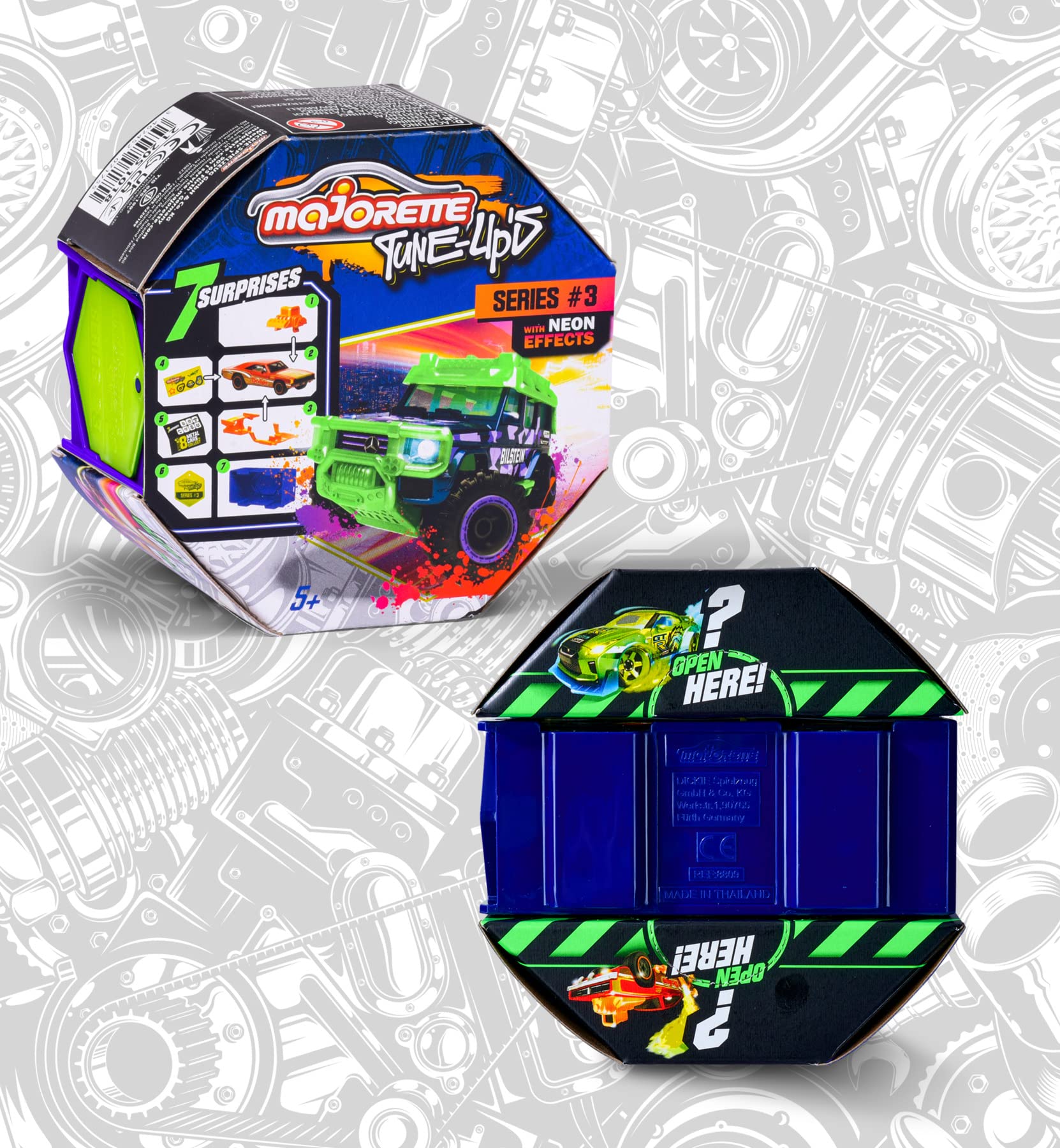majorette-tune-ups-series-3-neon-tuning-auto-7-5-cm-mit-7-berraschungen image 7
