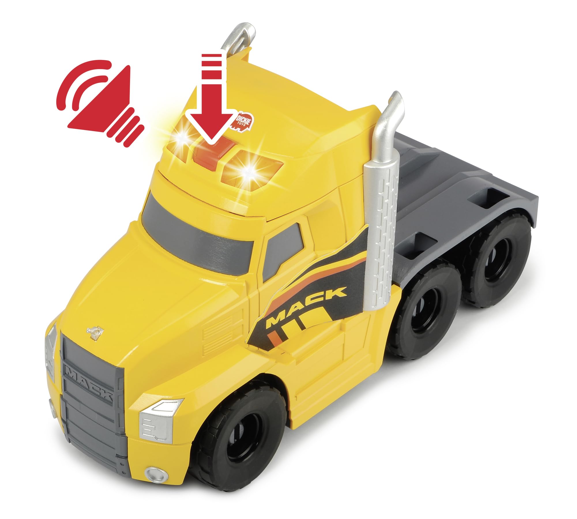 dickie-toys-volvo-heavy-mack-truck-70cm-lkw-mit-bagger-radlader-licht-sound image 6