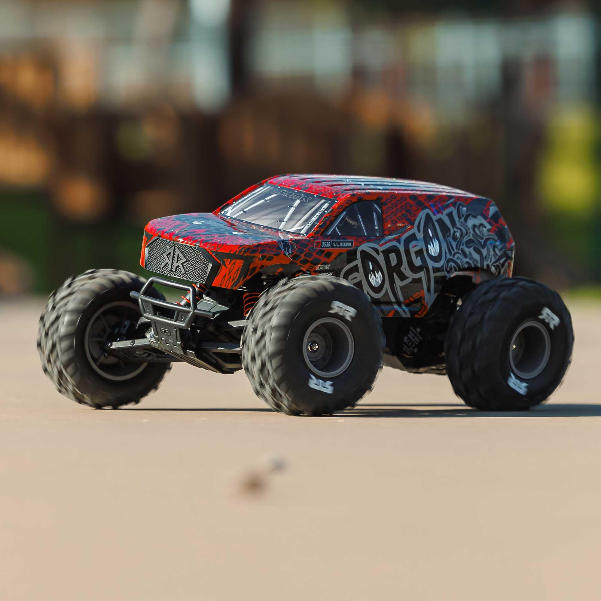 arrma-gorgon-223s-2wd-brushless-monster-truck-rtr-rot-schwarz-1-10 image 6