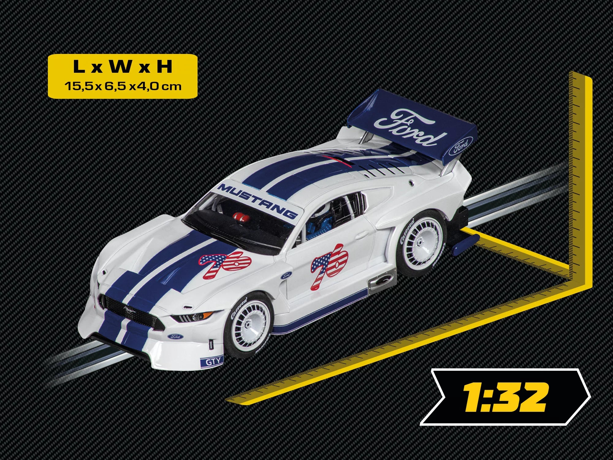 carrera-ford-mustang-gty-no-76-digital-132-1-32-slotcar image 2