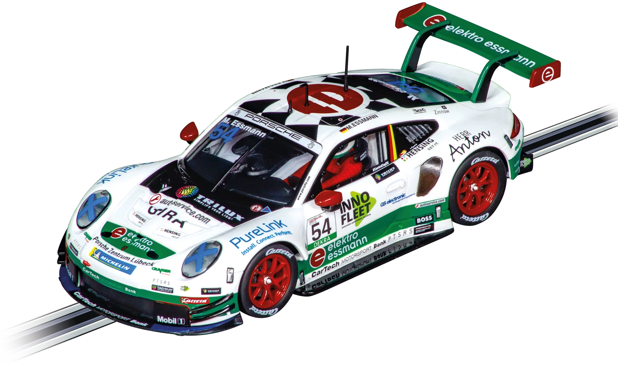 carrera-porsche-911-cartech-motorsport-bonk-essmann-no-54-evolution-slotcar-1-32 image 1
