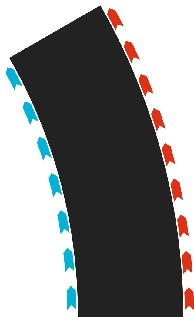 carrera-kurven-radius-2-30-2x-links-2x-rechts-bahnausbau-hybrid-digital image 1