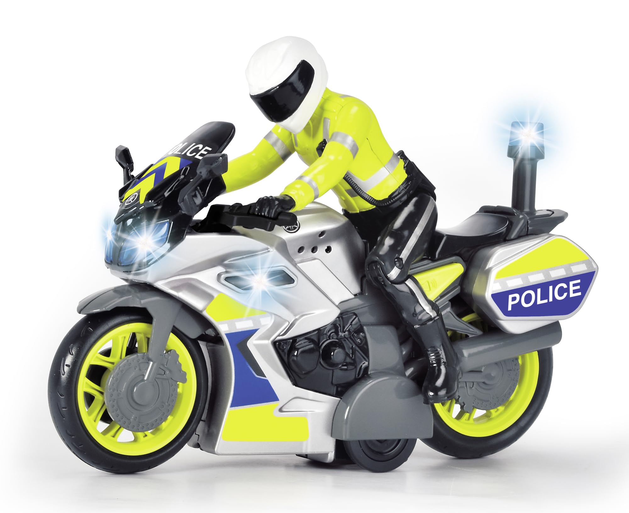 dickie-toys-yamaha-polizei-motorrad-17-cm-mit-figur-blaulicht-sirene-und-friktio image 3