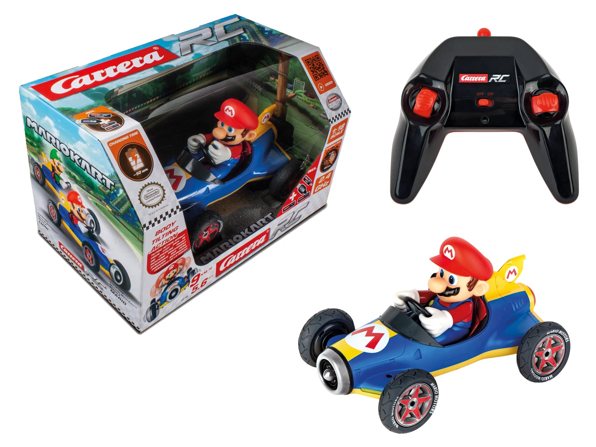 carrera-rc-2-4ghz-mario-kart-mach-8-mario-rc-auto image 2