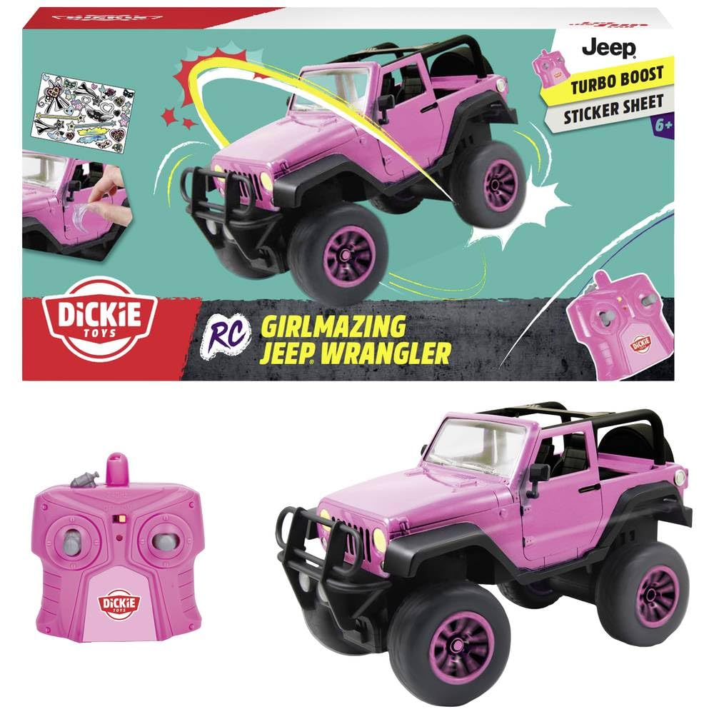 dickie-toys-rc-girlmazing-jeep-wrangler-1-16-metallic-pink image 1