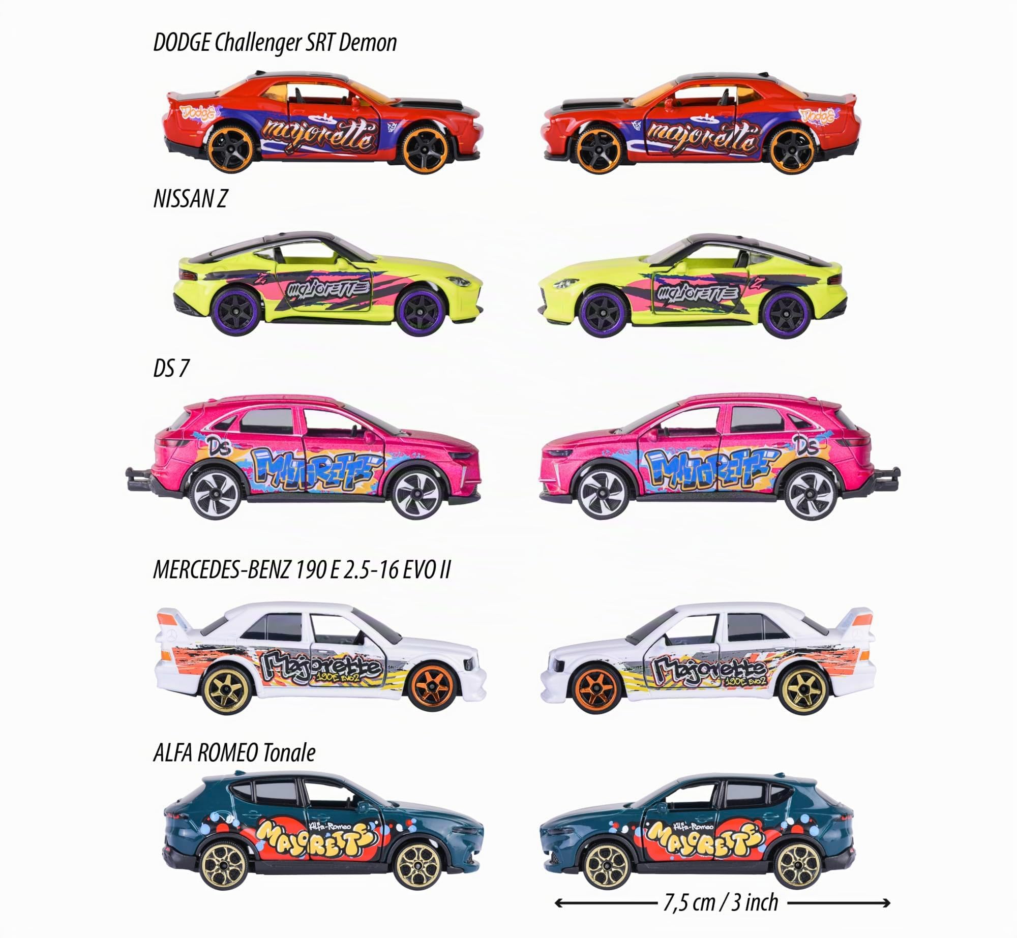 majorette-limited-edition-11-graffiti-auto-set-5x-7-5-cm image 3