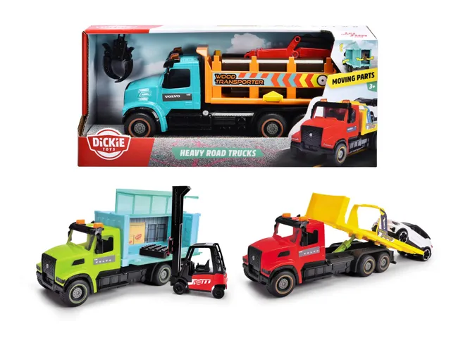 dickie-toys-heavy-road-truck-volvo-vhd-300-22-cm-friktion-1-von-3-varianten image 1