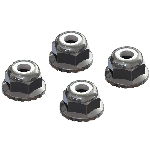 arrma-ar708008-flanged-nyloc-locknut-4mm-silber-4-kraton-ersatzteil image 1