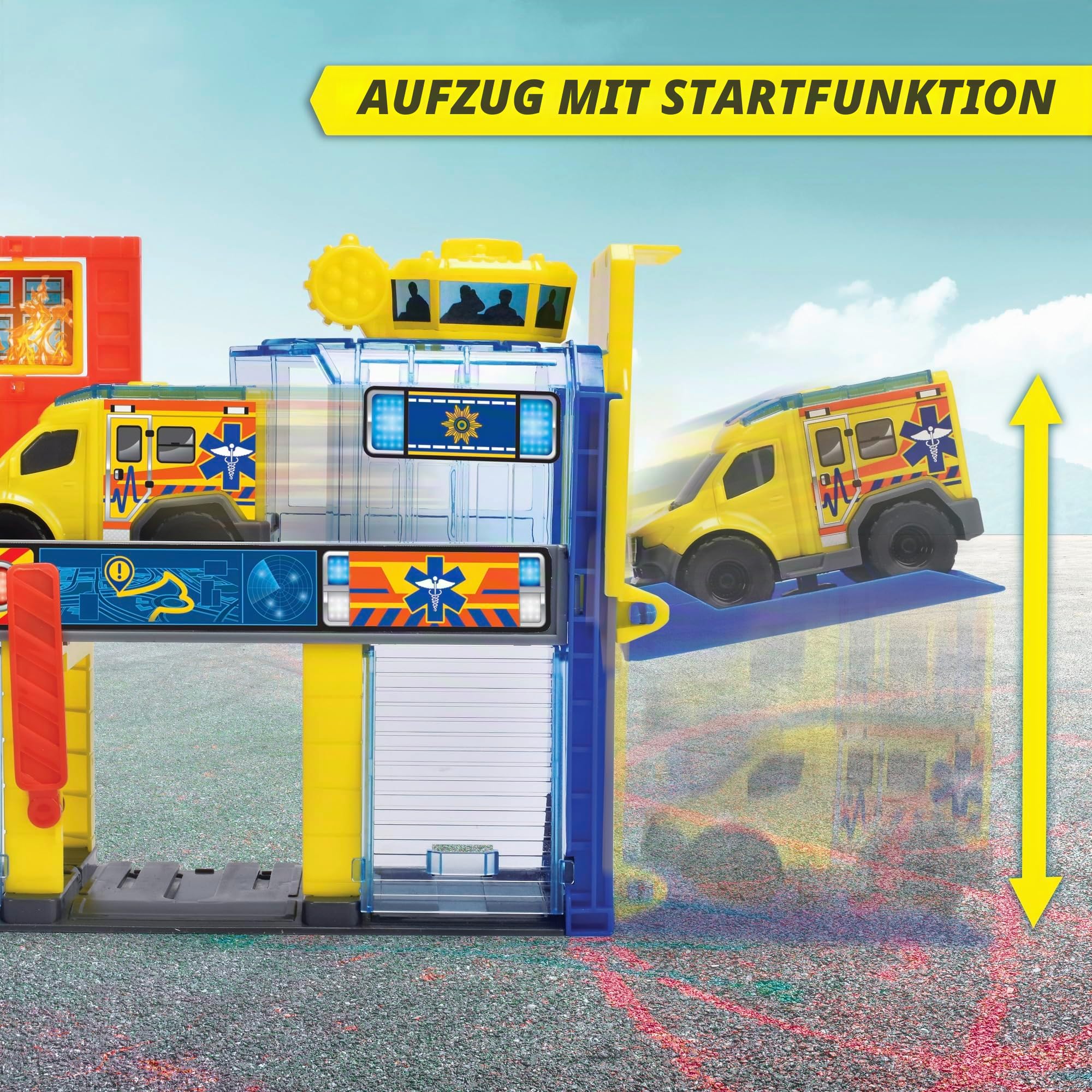 dickie-toys-micro-sos-auto-station-2-ebenen-3-mercedes-benz-autos image 5
