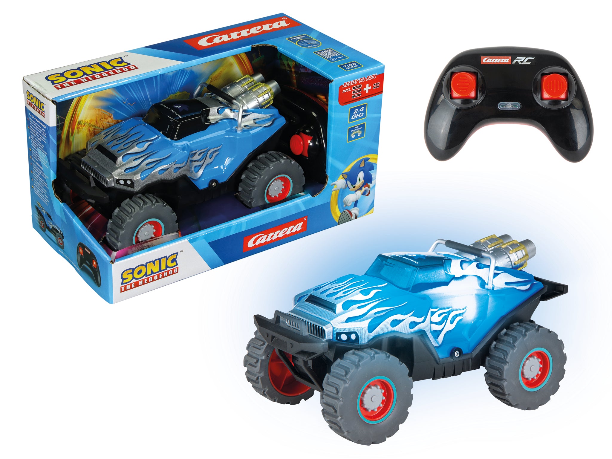 carrera-rc-2-4ghz-sonic-racing-crossworlds-monster-truck-sonic image 2