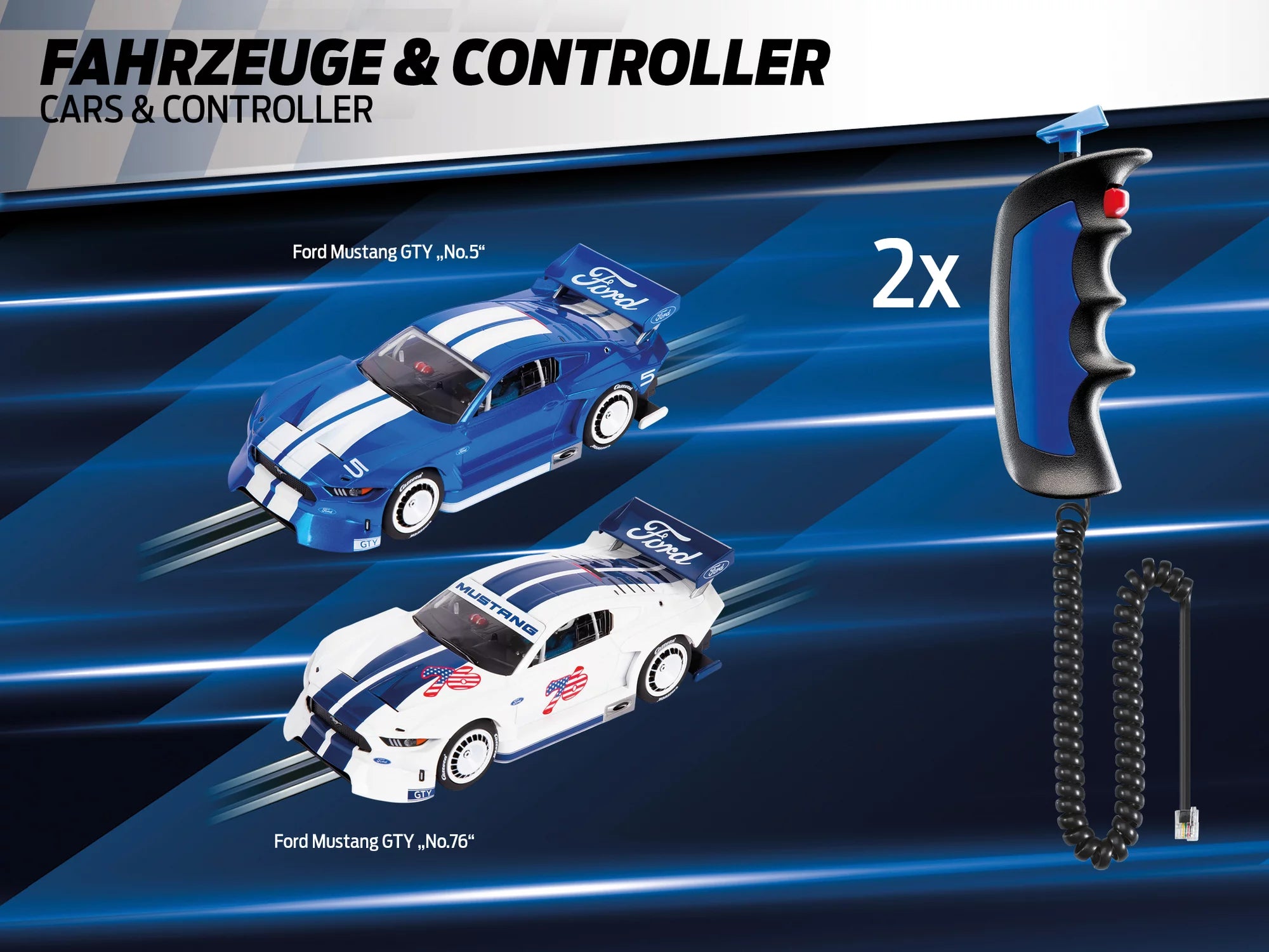 carrera-digital-132-starter-set-ford-mustang-gty-no-5-no-76-5-7-m-strecke image 7