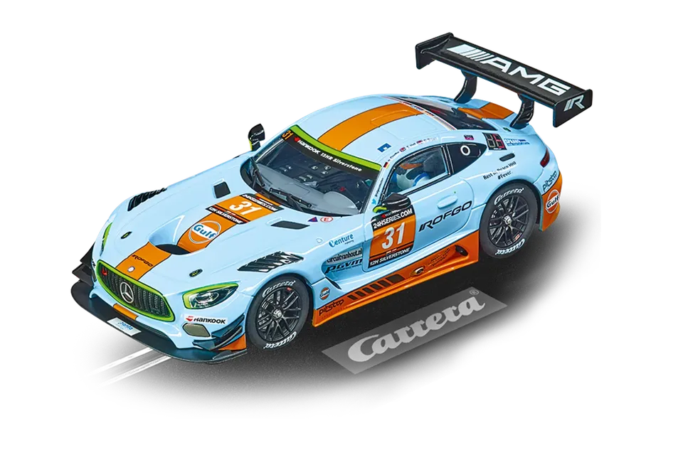 carrera-rc-mercedes-amg-gt3-rofgo-racing-no-31-silverstone-12h-slotcar-1-32 image 1
