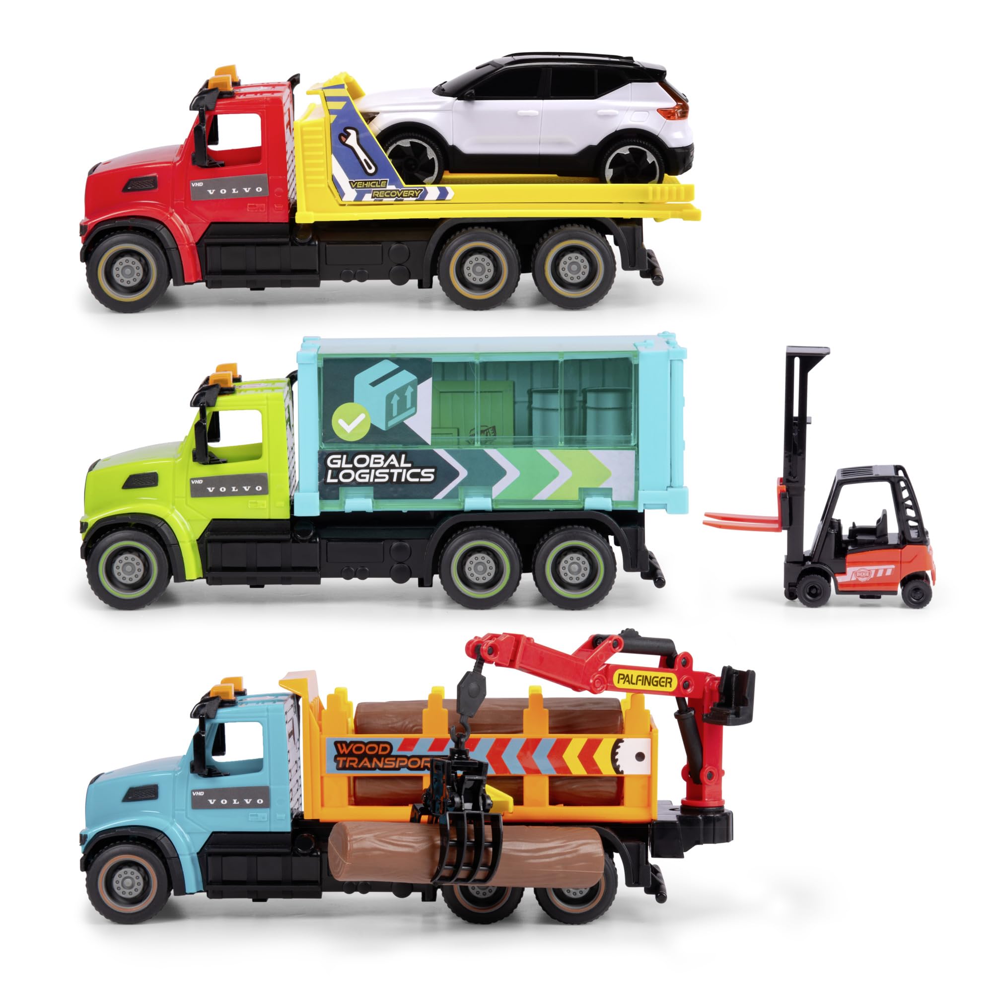 dickie-toys-heavy-road-truck-volvo-vhd-300-22-cm-friktion-1-von-3-varianten image 5