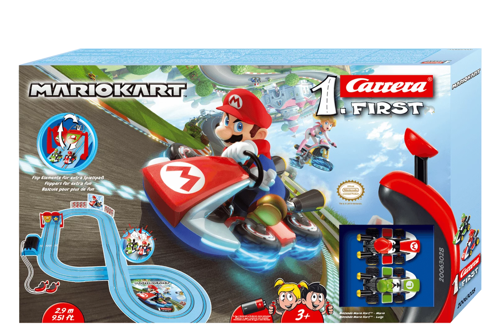 carrera-rc-carrera-first-set-mario-kart-mario-vs-luigi-slotbahn image 1