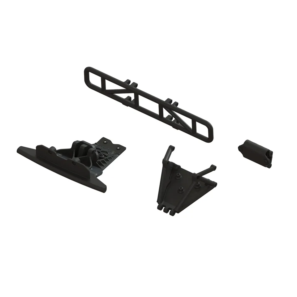 arrma-kraton-lower-skid-and-bumper-set-schwarz-ara-1577 image 1