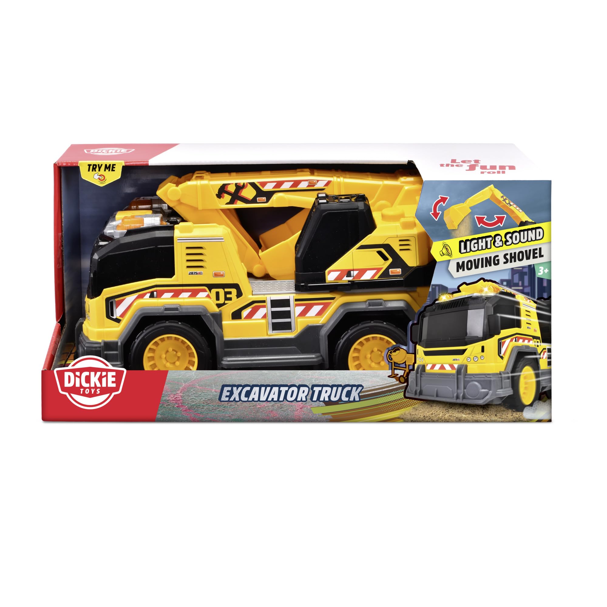 dickie-toys-excavator-truck-bagger-lkw-spielzeugauto-30-cm image 7