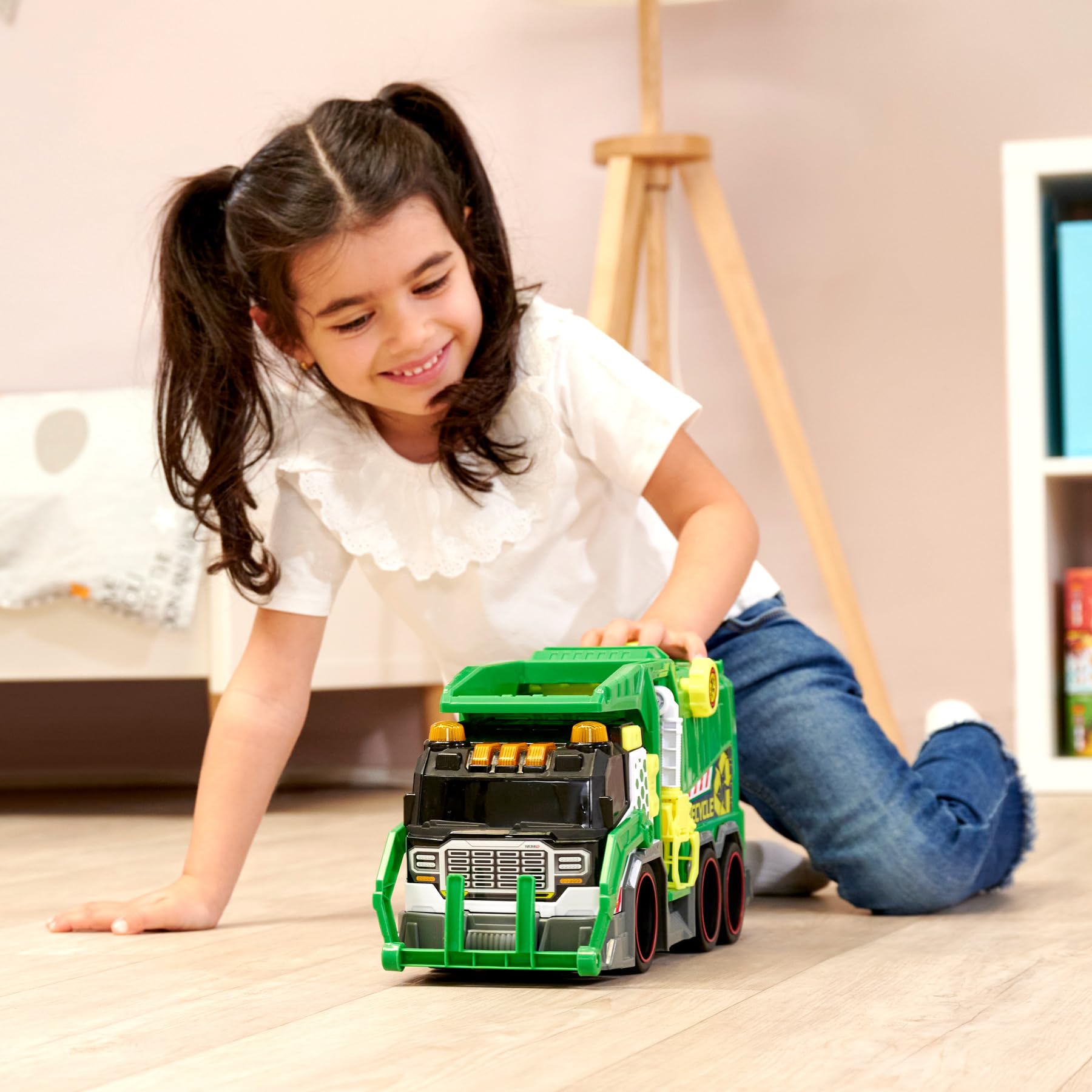 dickie-toys-m-llauto-39-cm-mit-hebefunktion-greifarm-licht-sound-ab-3-jahre image 5