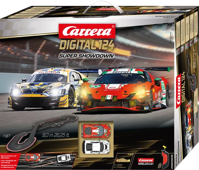 carrera-rc-digital-124-set-super-showdown-ferrari-296-gt3-vs-audi-r8-lms-gt3 image 1