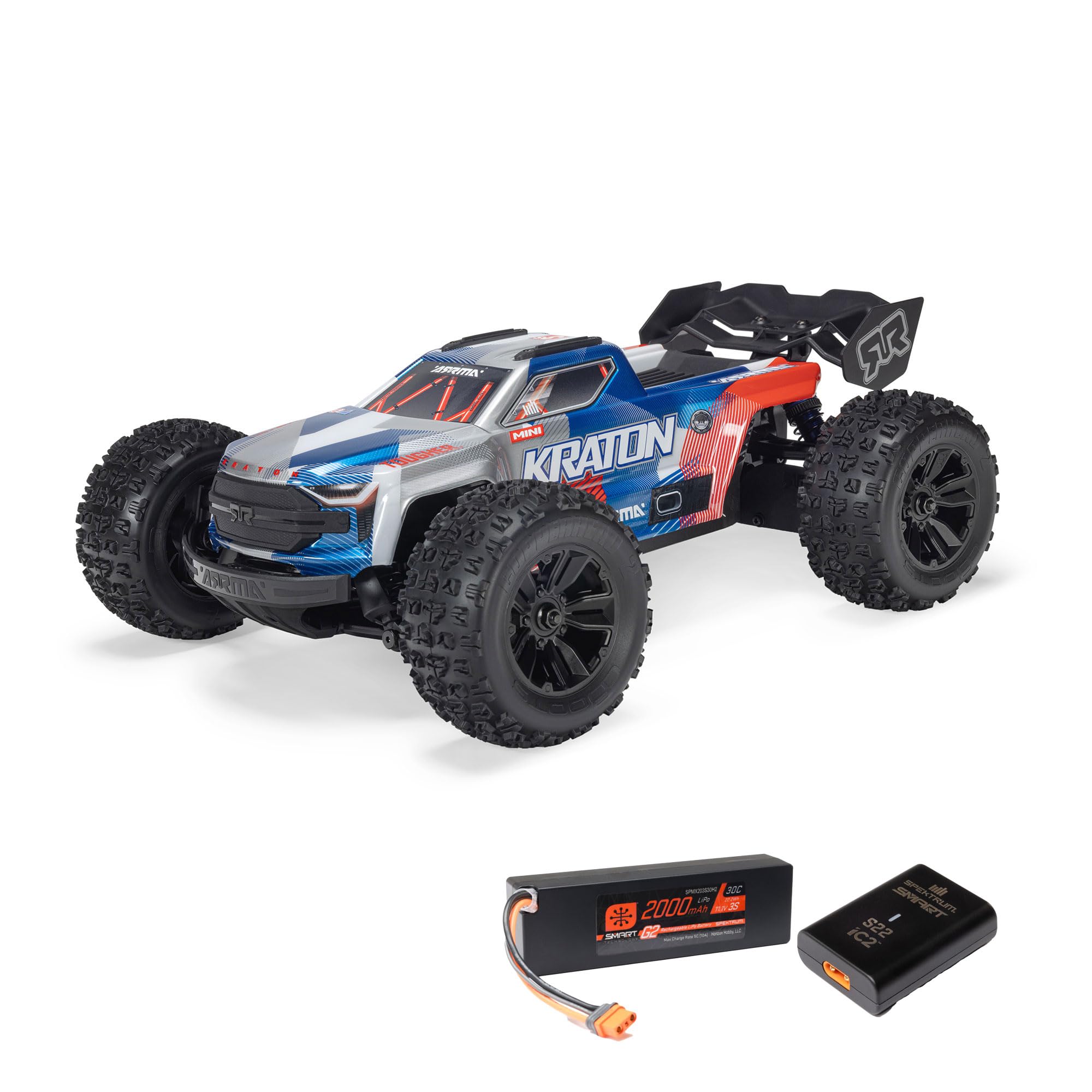 arrma-mini-kraton-1-16-3s-dsc-4x4-rtr-brushless-monster-truck-rot-blau image 1